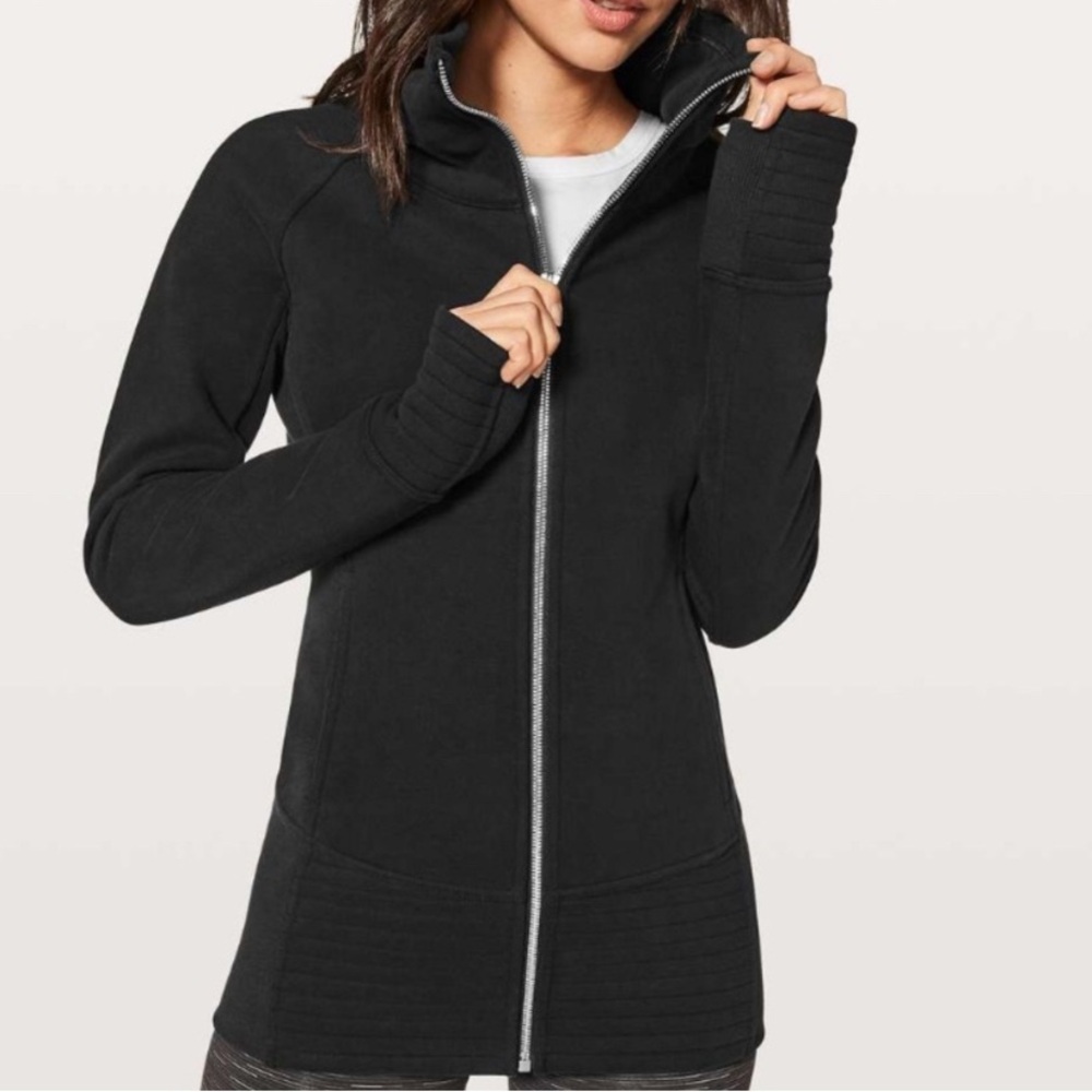Lululemon Athletica Black zip up Radiant Jacket Sweatshirt athleisure activewear